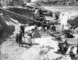 opgravingen in de jaren 1950