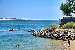 Monding van de Guadiana bij Vila Real de Santo António (Portugal)