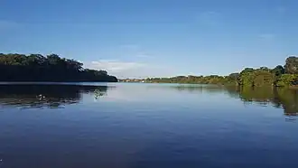 De monding van de rivier de Poti gezien vanaf de Parnaíba (Teresina)