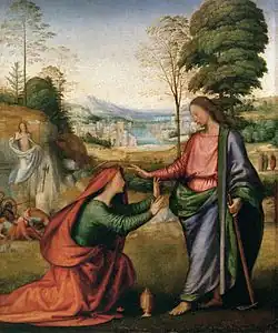 Noli me tangere, ca. 1505-1506, Louvre, Parijs