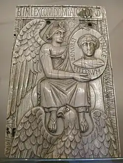 Fragment van een diptiek, late 5e eeuw