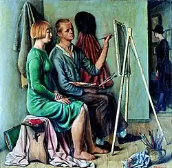 Het atelier, 1928