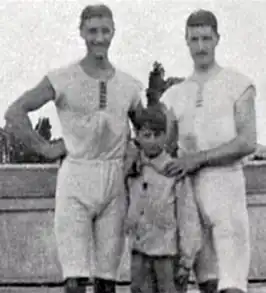 François Brandt, Roelof Klein en onbekende Franse jongen tijdens OS 1900