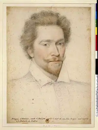 Frans van Amboise, geportretteerd door François Quesnel.