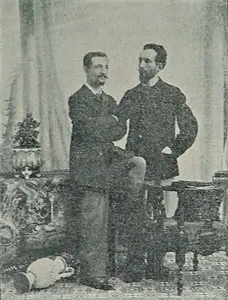 François (links) en Auguste (rechts) Carli