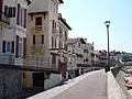 Gebouwen aan de dijk van Saint-Jean de Luz