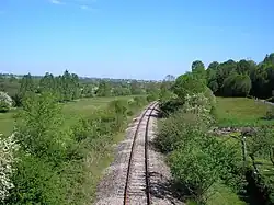 De lijn in Gourfaleur in 2010