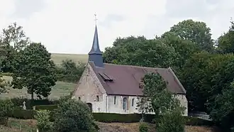 De kerk van Saint-Pierre-la-Rivière