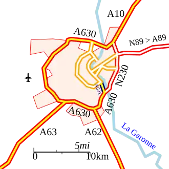 Pénétrante de sud-est Bordeaux