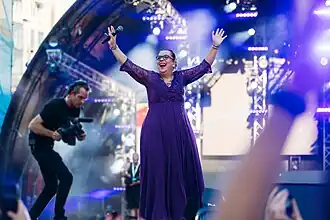 Francis van Broekhuizen tijdens Pride Amsterdam 2022