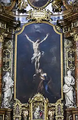 Schilderij in een zijaltaar