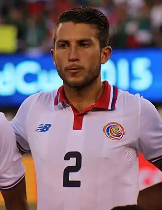 Calvo in 2015 als speler van Costa Rica
