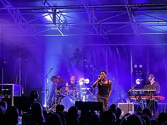 Francisco Schuster tijdens een concert in in Vilvoorde (2024)