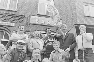 Franco Bitossi na zijn overwinning in de Grote Prijs Raf Jonckheere.