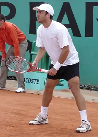 Squillari tijdens Roland Garros