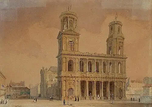 De Saint-Sulpice in de 19e eeuw