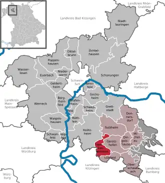 Kaart van Frankenwinheim