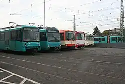 Overzicht van sneltramtypen in Frankfurt