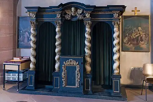 Laatbarokke biechtstoel