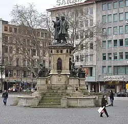 Monument Gutenberg Frankfurt, 1857