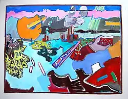 Frans Bianchi - Porte de LÉurope (Oil)