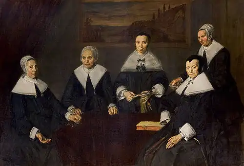 Frans Hals, Regentessen van het Oudemannenhuis, ca. 1664, Frans Hals Museum, Haarlem.