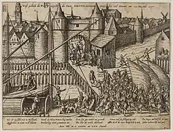 Aanslag op Amsterdam op 23 november 1577, door Kapitein Helling en Ruikhaver.[7]