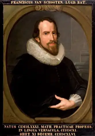 Frans van Schooten sr. (1581-1645) door H. van der Mey, 1644