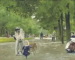 Schilderij La Promenade