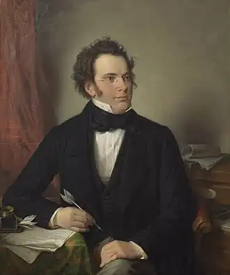 Franz Schubert van Wilhelm August Rieder (1875)