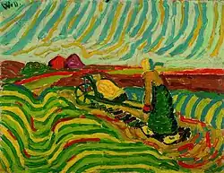 Frau mit Karre, 1911