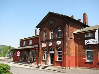Voormalig stationsgebouw van Freden (2012)