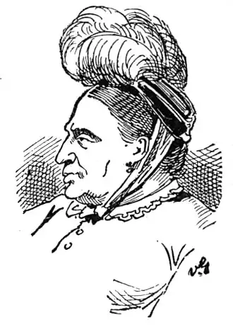 Fredericka Mandelbaum, getekend door Valerian Gribayedoff