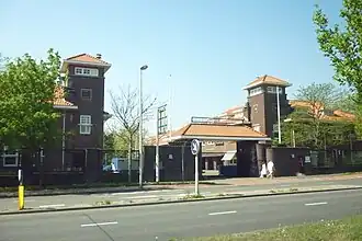 De vroegere ingang van de Frederikkazerne in Den Haag waar van 1986 t/m 2002 de MID gevestigd was