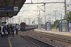 Trein in station Lison