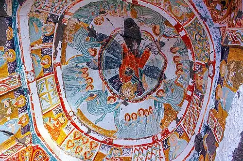 Fresco in de Daniel Pantonassa Kerk