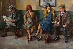 In de stationswachtkamer