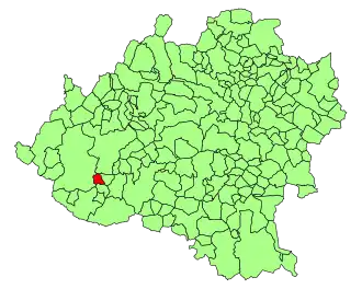 Kaart van Fresno de Caracena