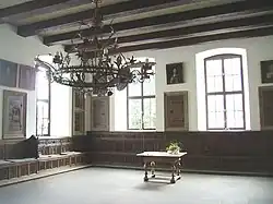 De Friedenssaal in het oude raadhuis, waar de vrede van 1648 werd gesloten