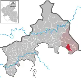 Kaart van Friedewald