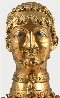 Detail: keizer Frederik I Barbarossa