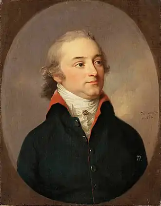 Portret van hertog Frederik Karel Lodewijk van Sleeswijk-Holstein-Sonderburg-Beck door Johann Friedrich August Tischbein, circa 1800.