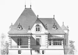 Ontwerptekening villa van Alois Schumacher