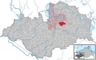 Kaart van Friedrichsruhe