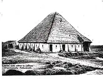 Fleriskothoeve na wederopbouw in 1922/23