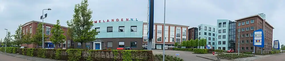 Panorama van de voormalige zuivelfabriek