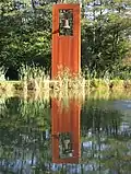 Oorlogsmonument: Friedensglocke (vredesklok) in het stadspark