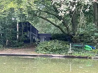 Het clubhuis van Frisia in het Amsterdamse bos