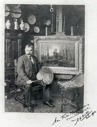 N.H. Wolf. Frits Mondriaan. Foto. Verblijfplaats onbekend.