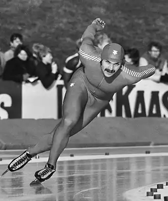 Frode Rønning bij de WK Sprint in 1982
